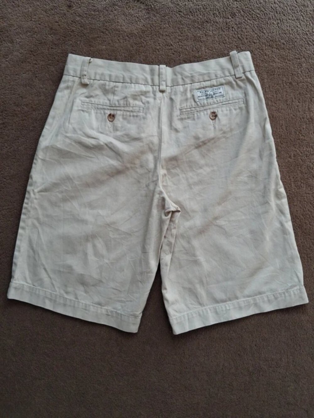 Polo Ralph Lauren Vintage "Tyler short" Pleated Chino Shorts W40 - Picture 5 of 5